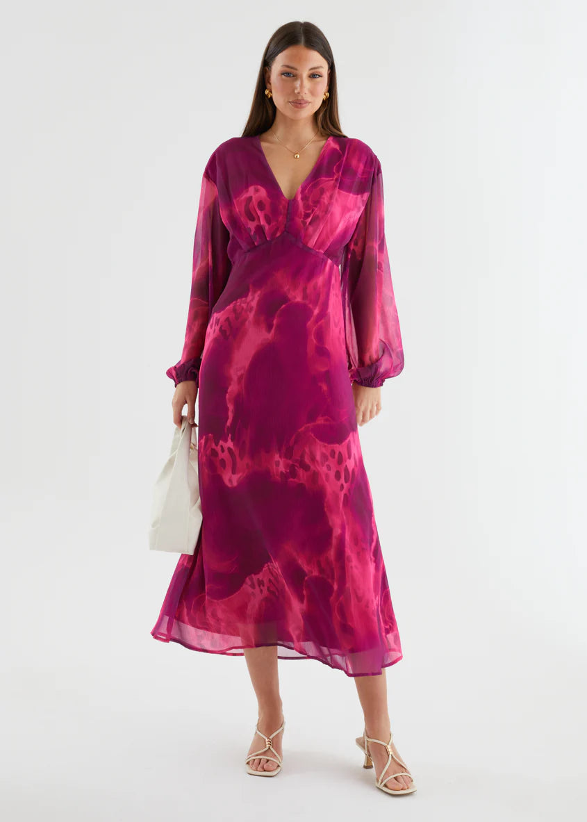 Primavera Maxi Dress - Pink Splash