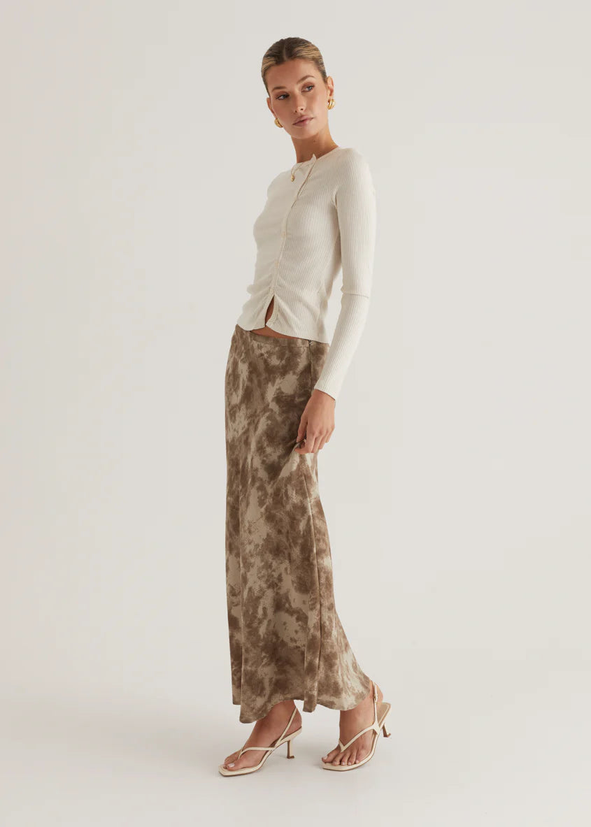 Hollie Maxi Skirt - Walnut