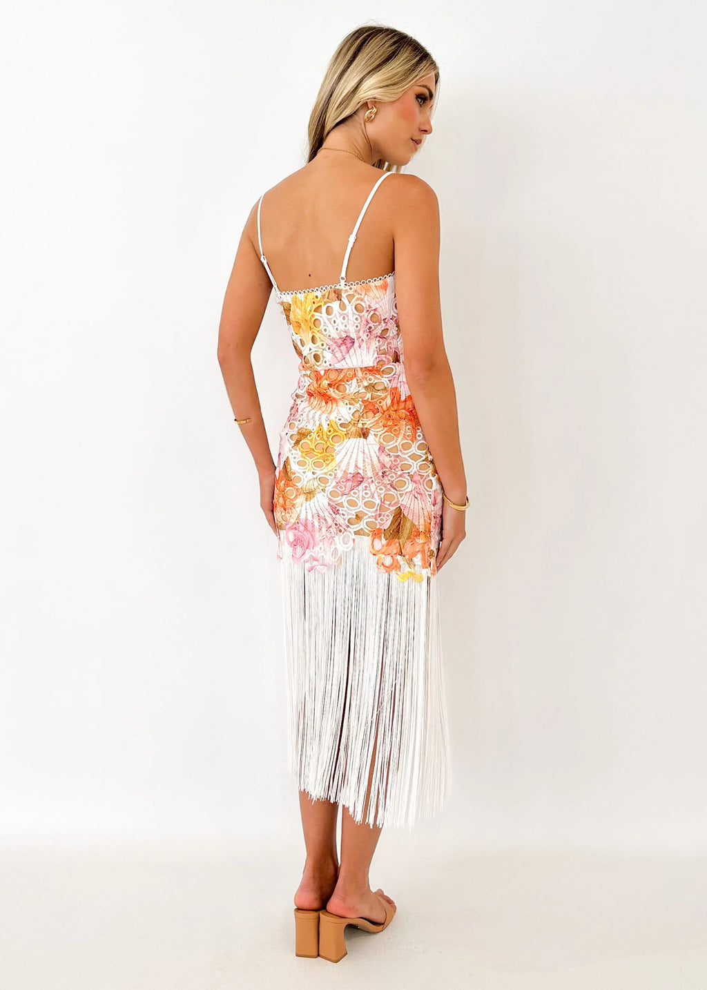 Reston Midi Dress - Pink Floral