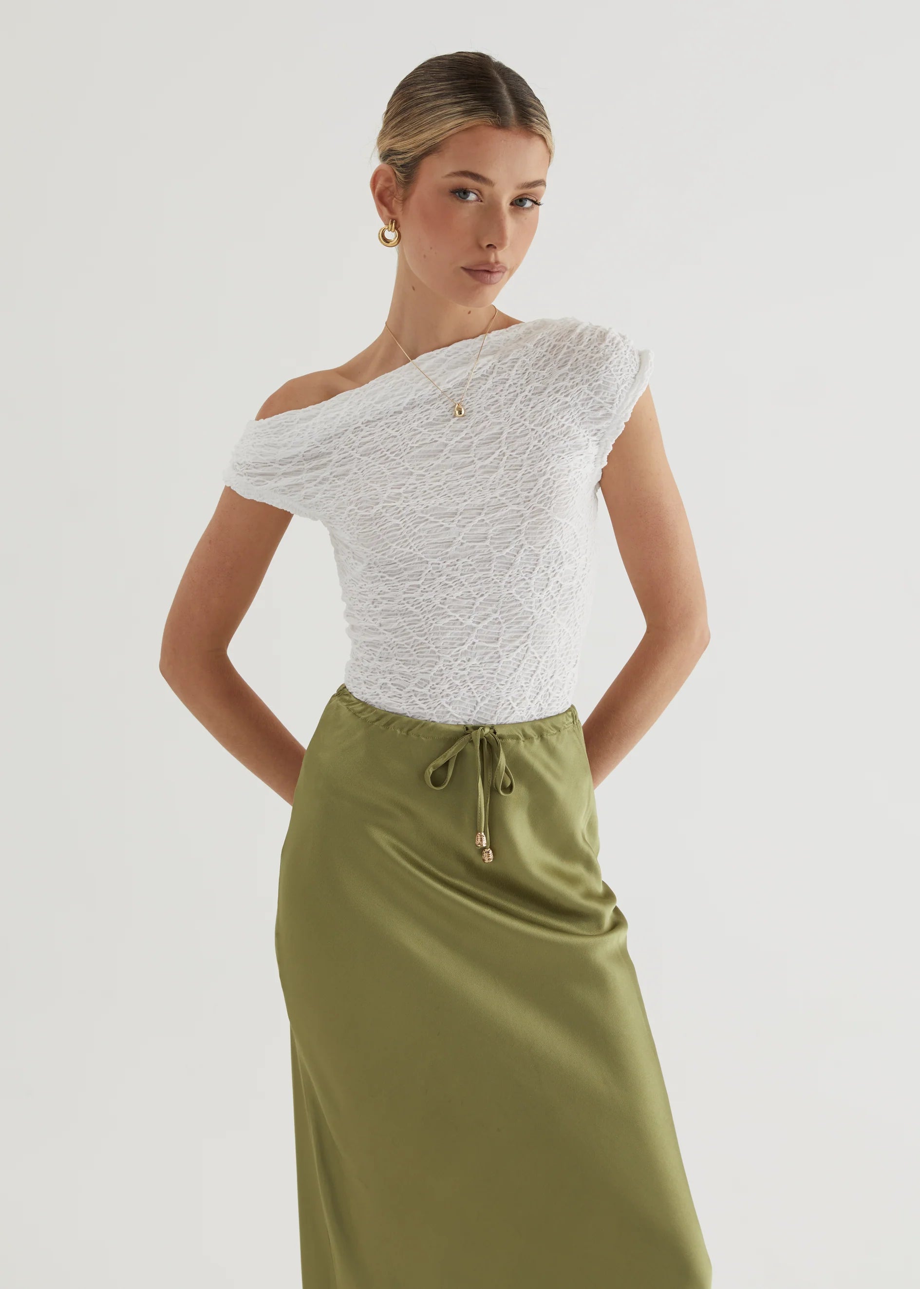 Sasha Maxi Skirt - Olive