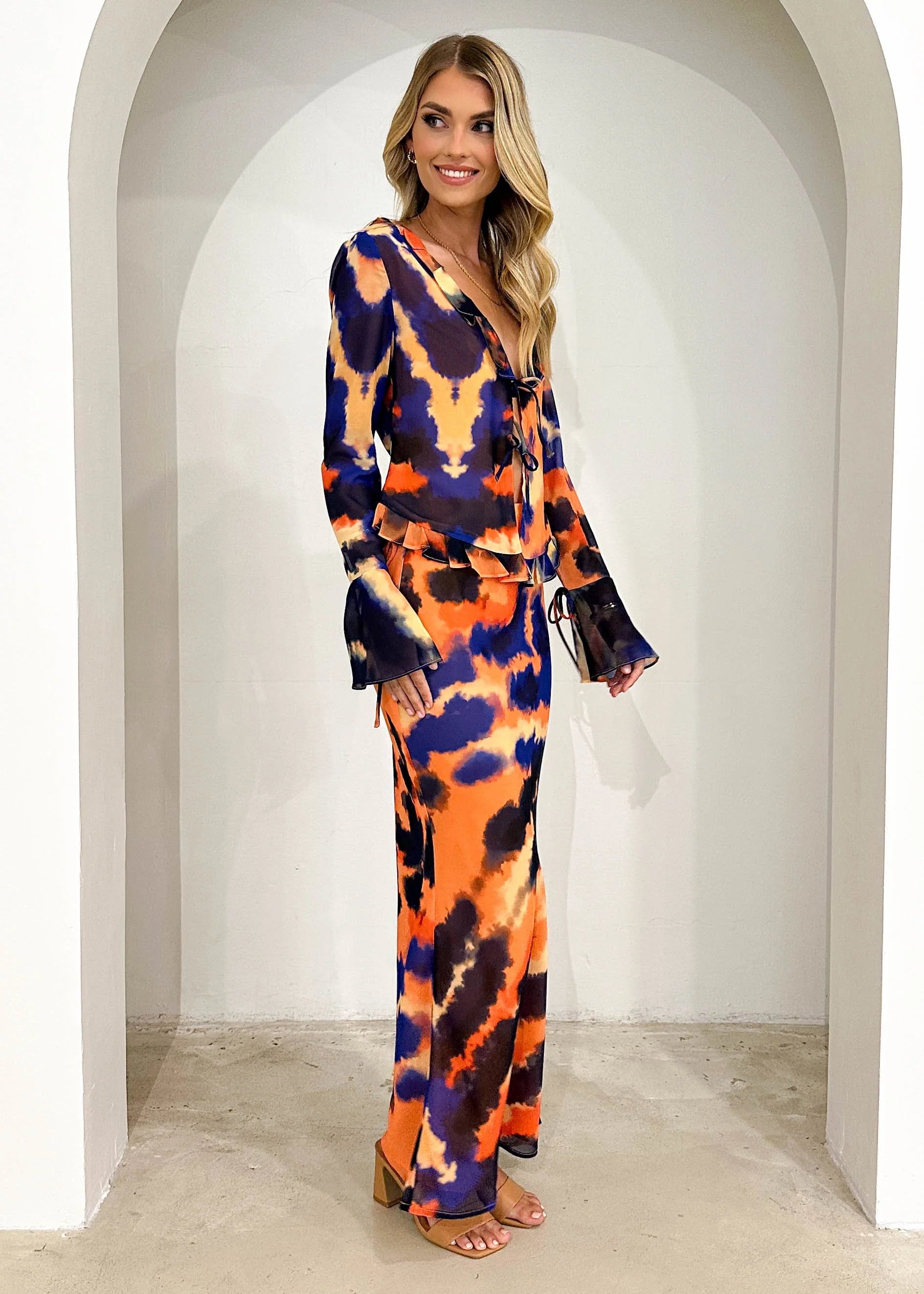 Velzy Maxi Skirt - Saber