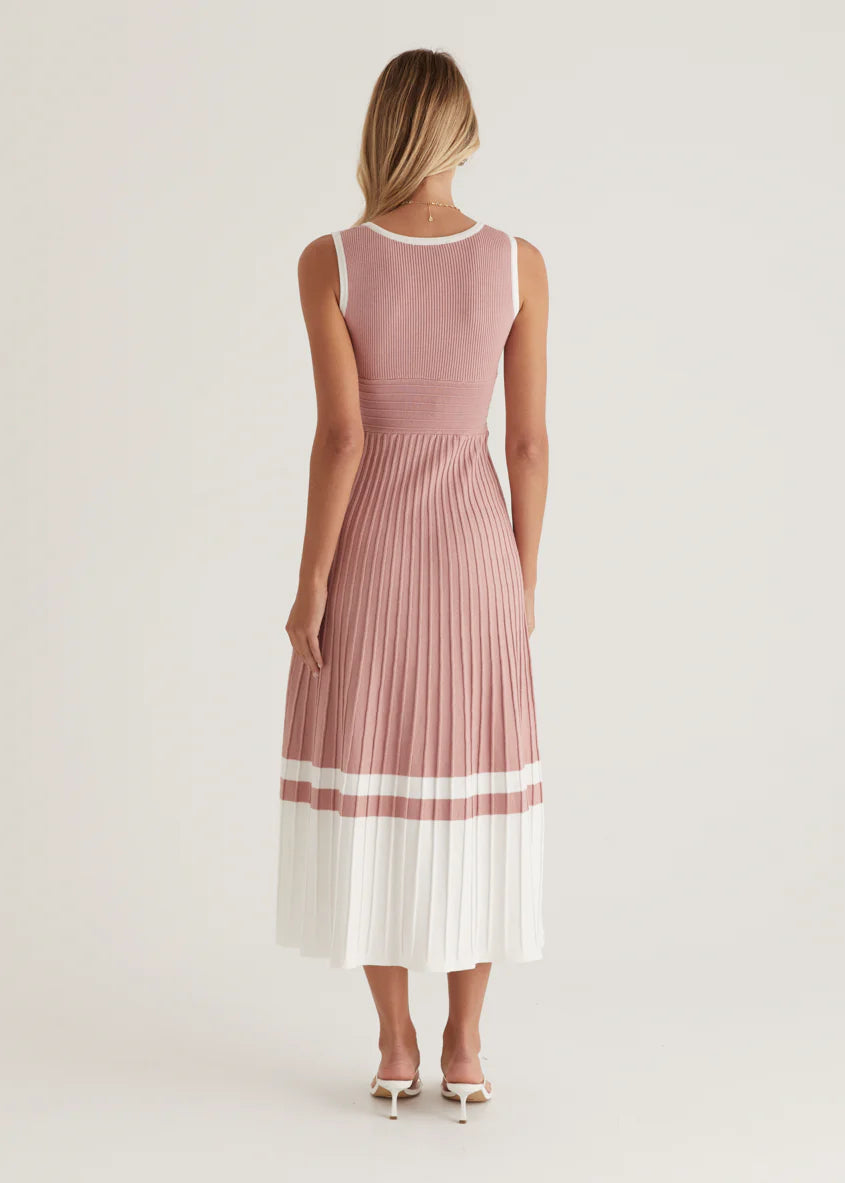 Radiate Knit Midi Dress - Blush
