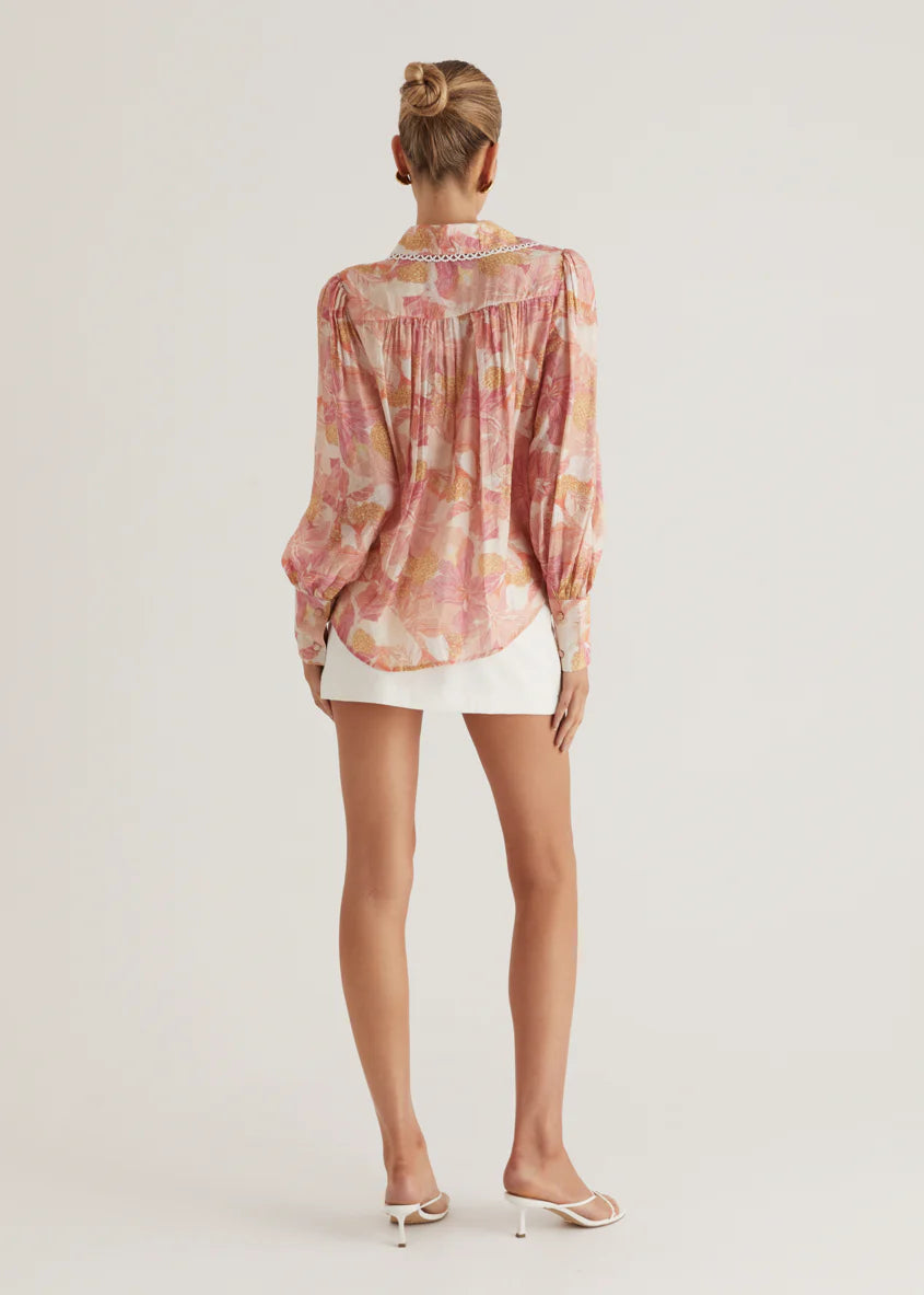 Driftwood Shirt - Blush Floral