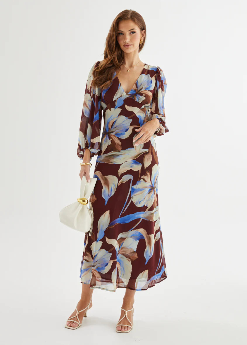 Mendez Maxi Dress - Burgundy Anya