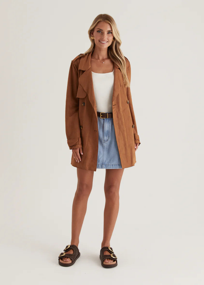 Lexington Suede Jacket - Tan