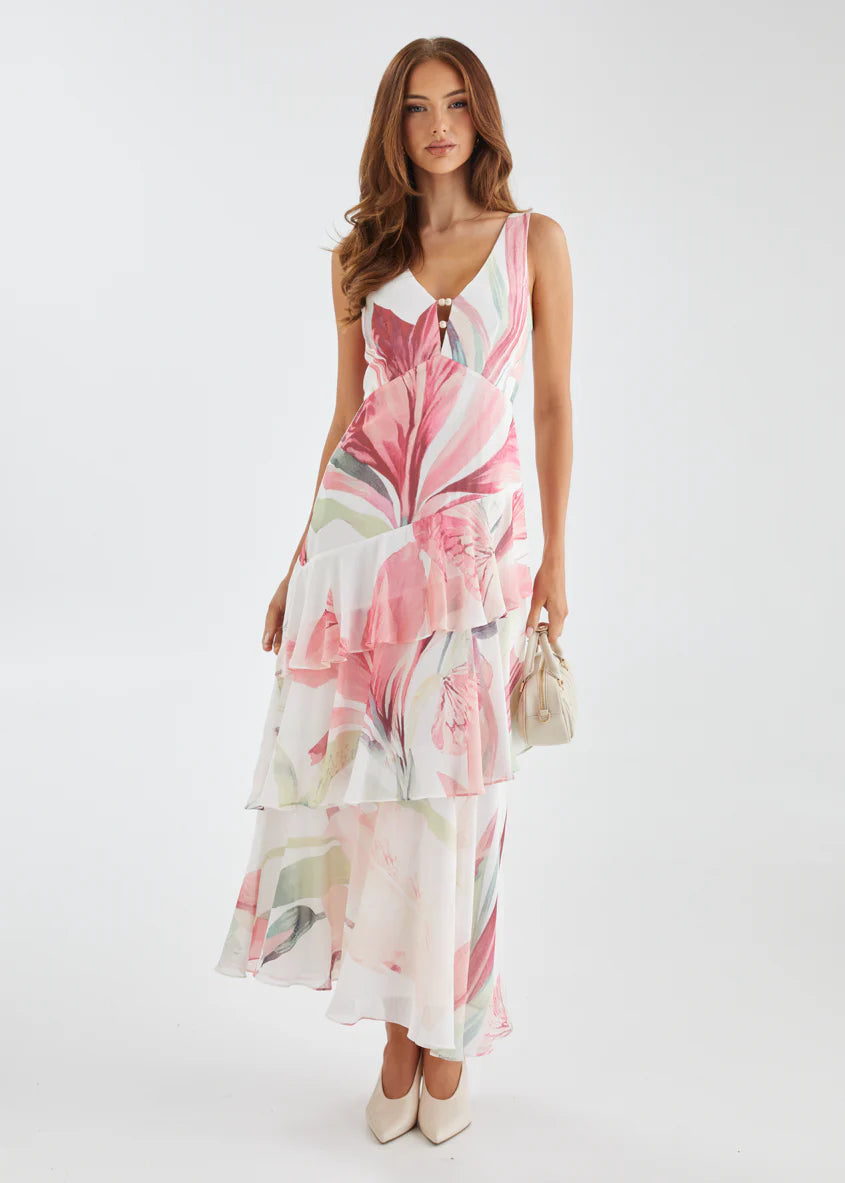 Souline Maxi Dress - Pink Oasis