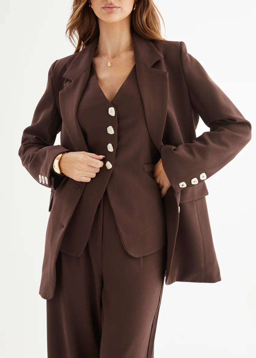 Sloane Blazer - Espresso