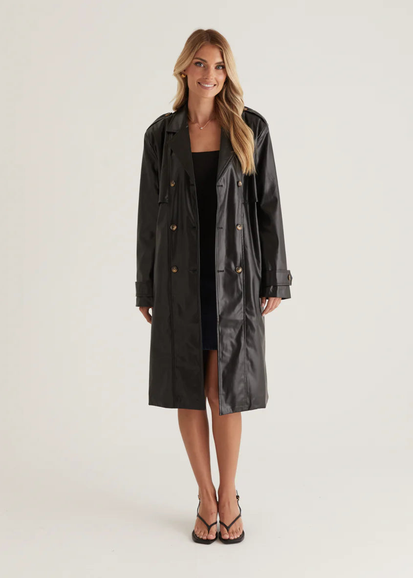 Ria Pu Trench - Black