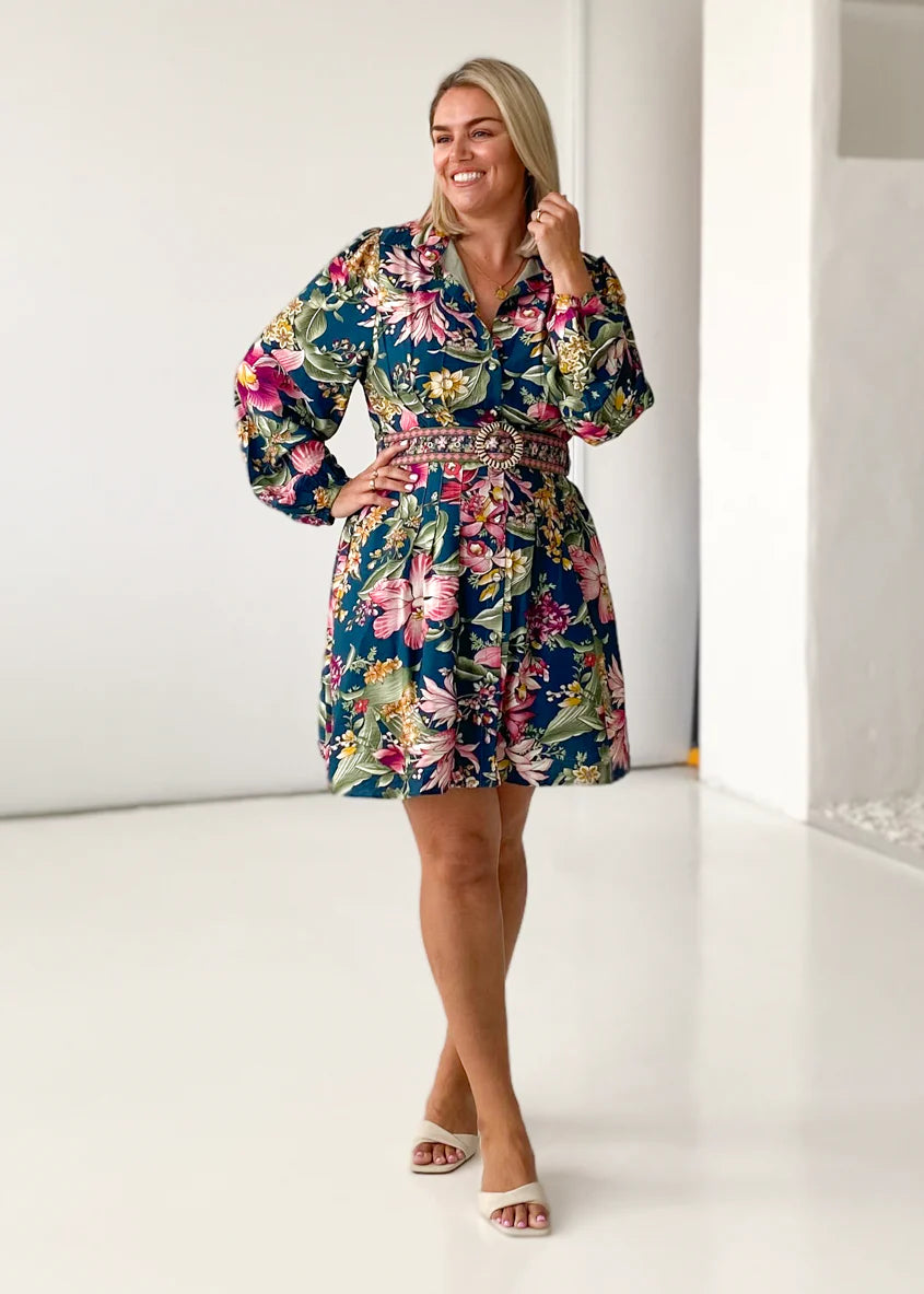 Melville Dress - Emerald Native