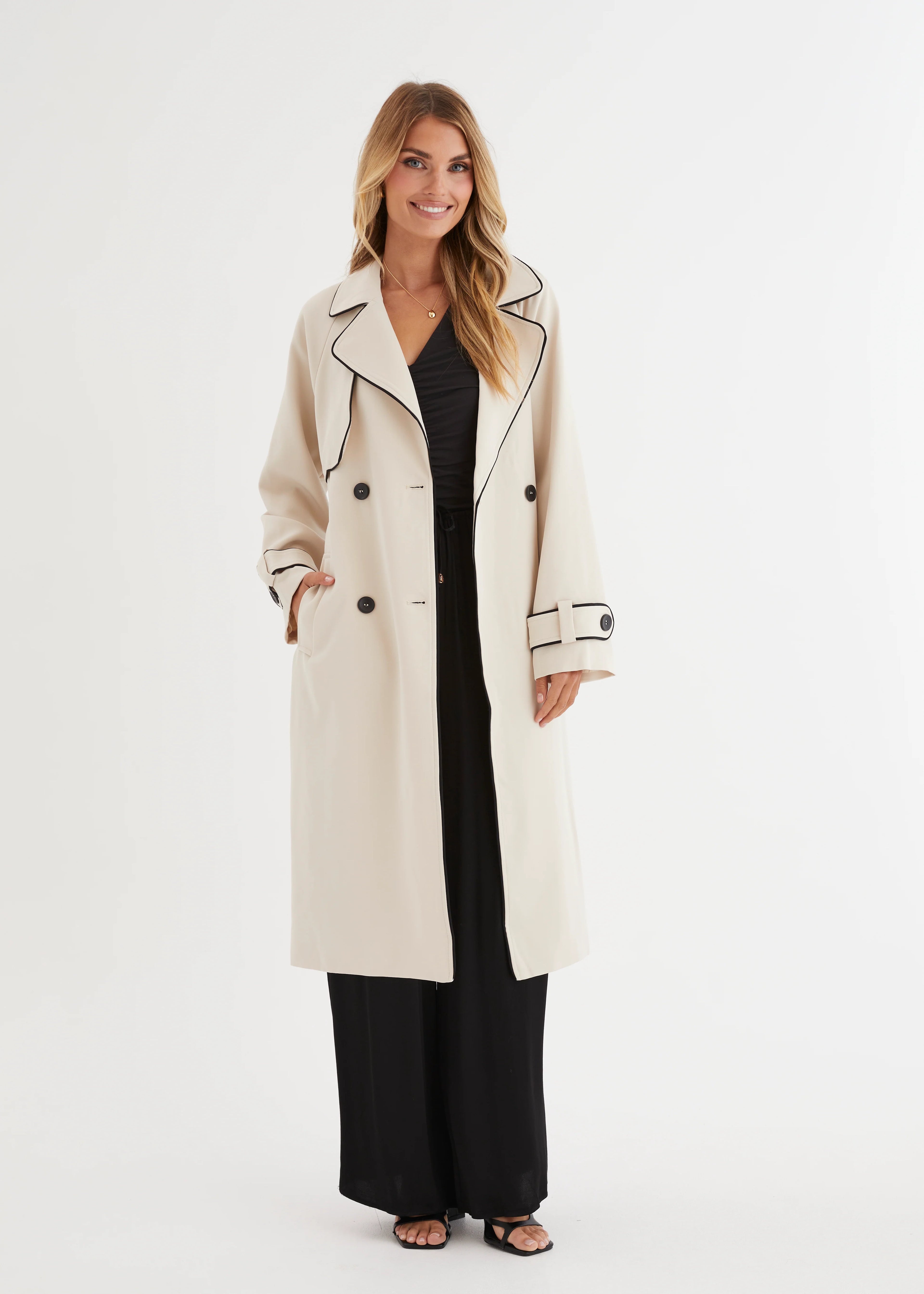 Lyssa Trench Coat - Beige