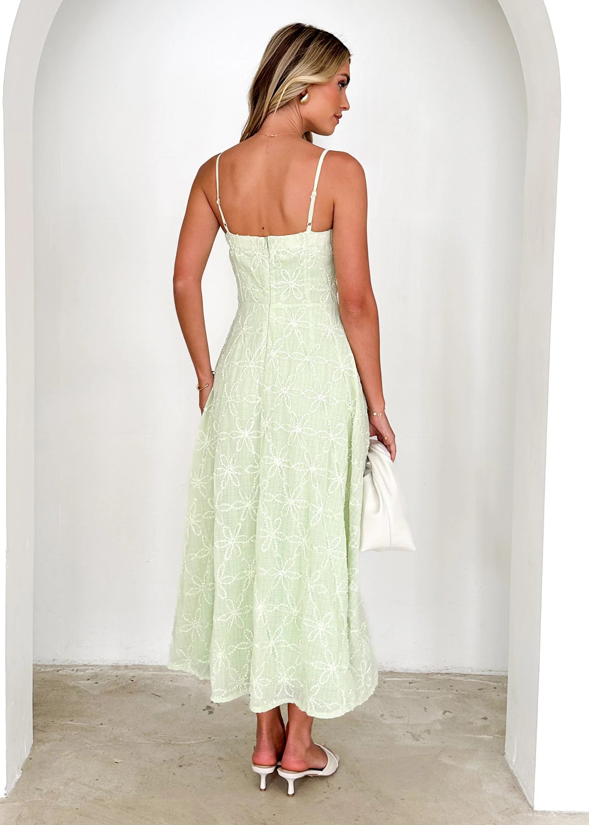 Winona Maxi Dress - Lime