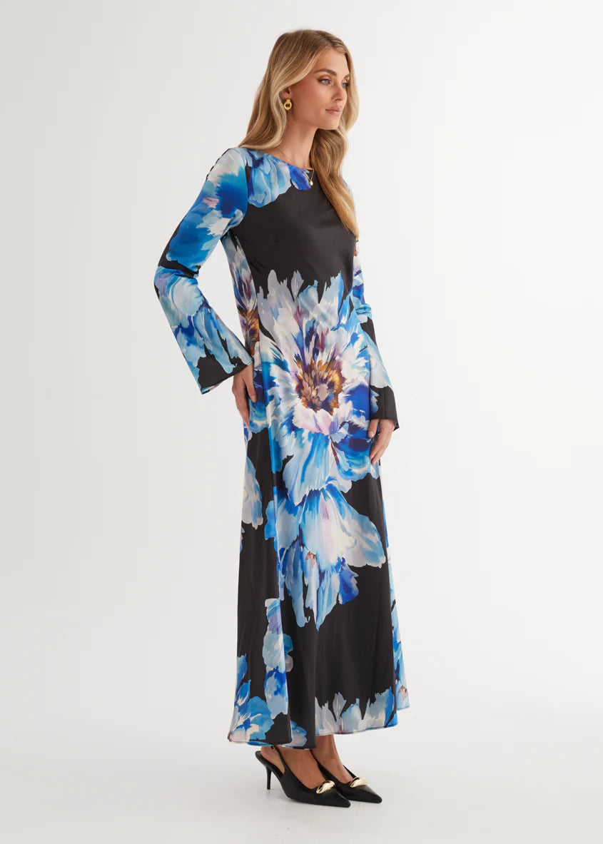 Romance Maxi Dress - Midnight Bloom
