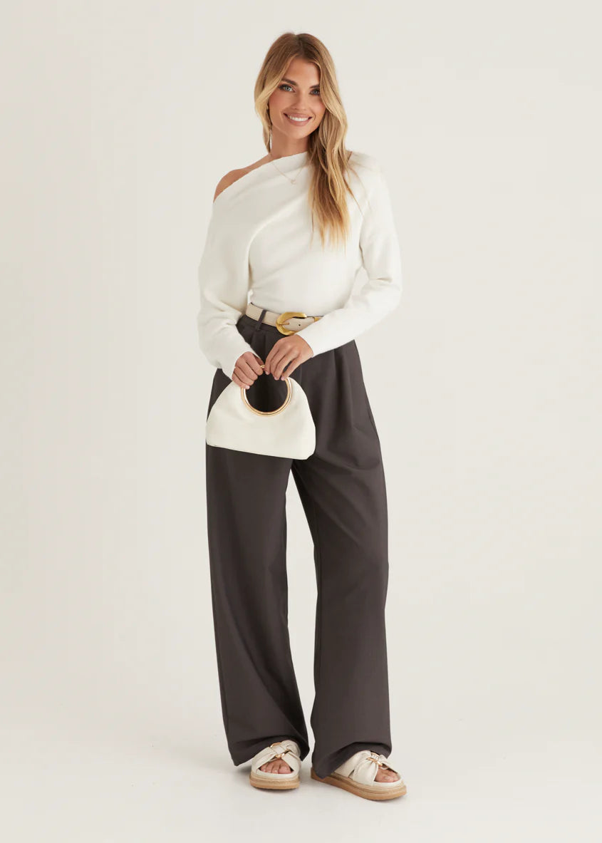 Marbella Pants - Charcoal