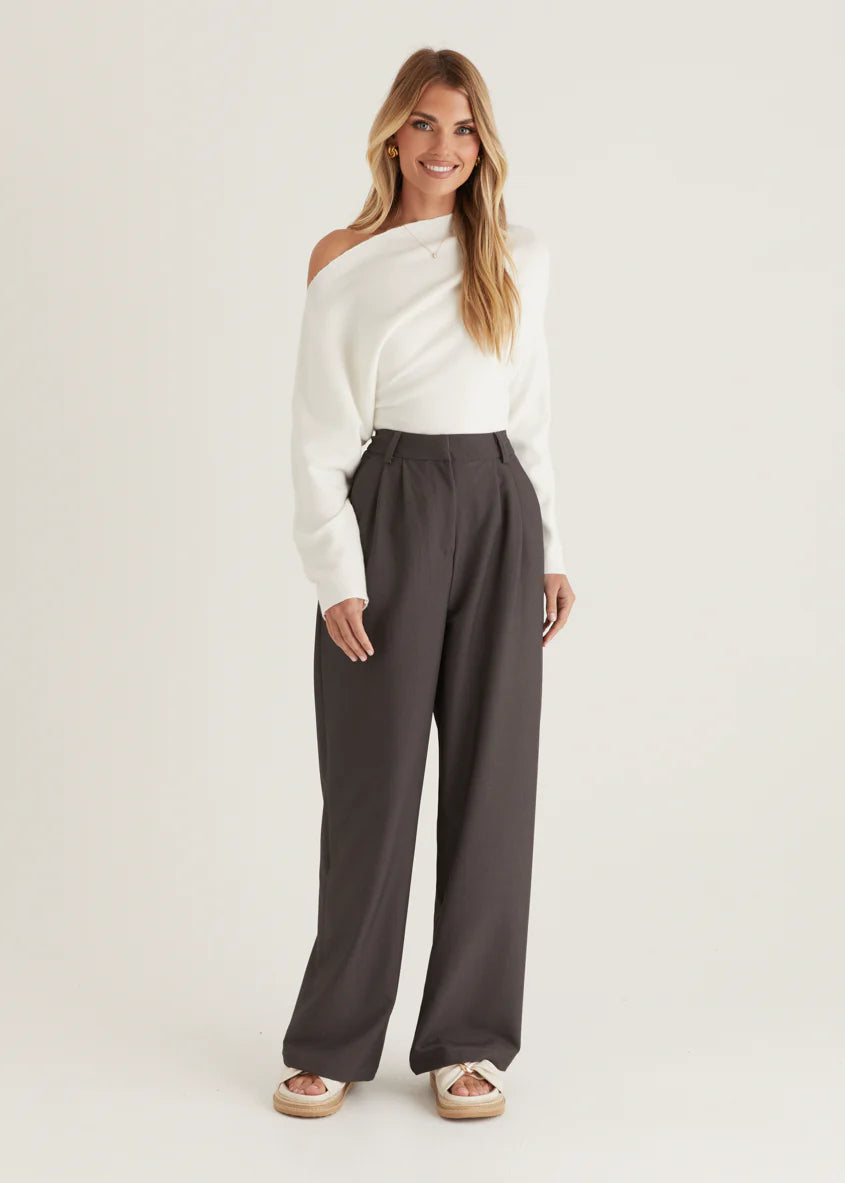 Marbella Pants - Charcoal