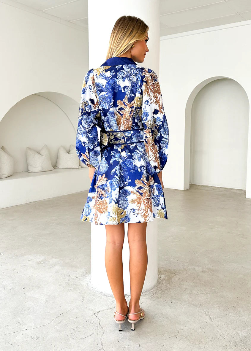 Tavana Dress - Navy Chateau