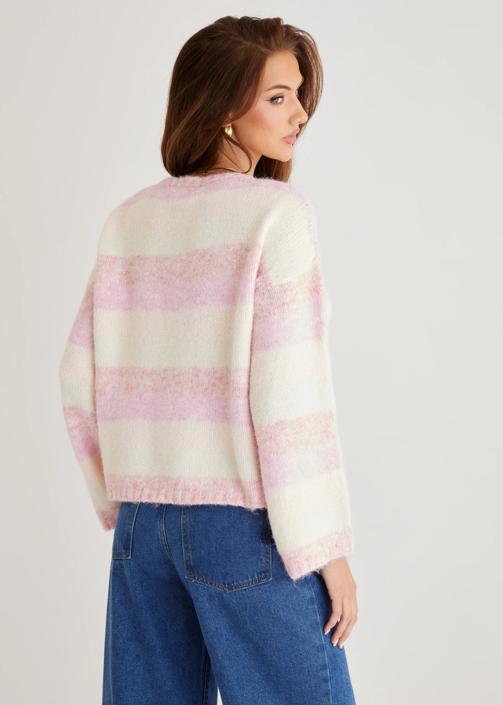 Sundae Sweater - Pink Stripe