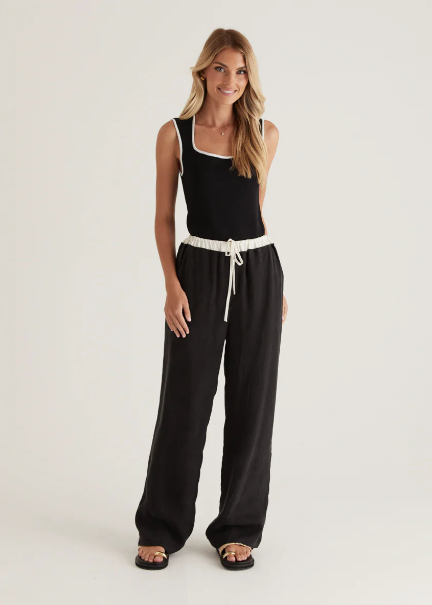 Alexis Cupro Pants - Black