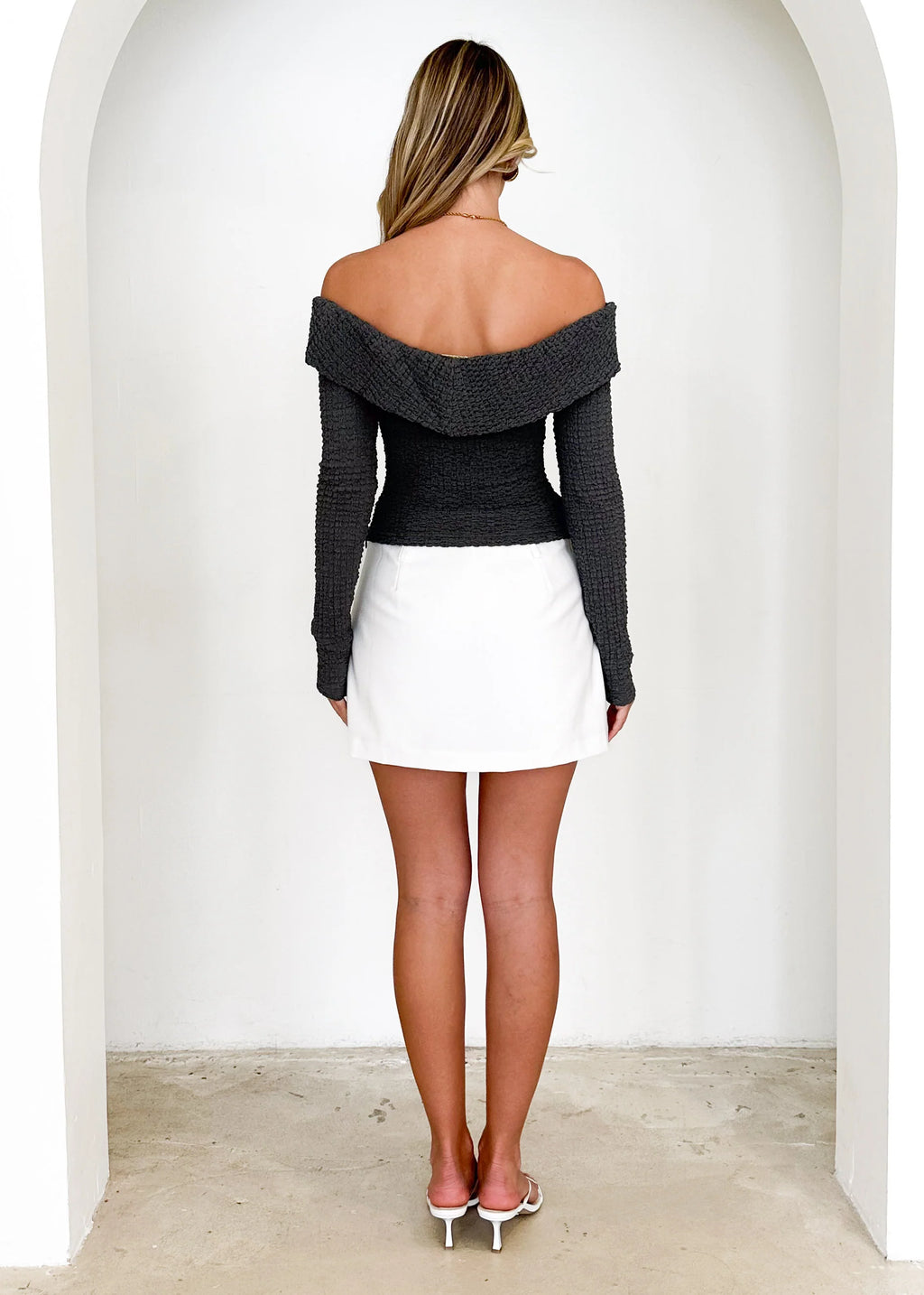 Imcroe Off Shoulder Top - Forest