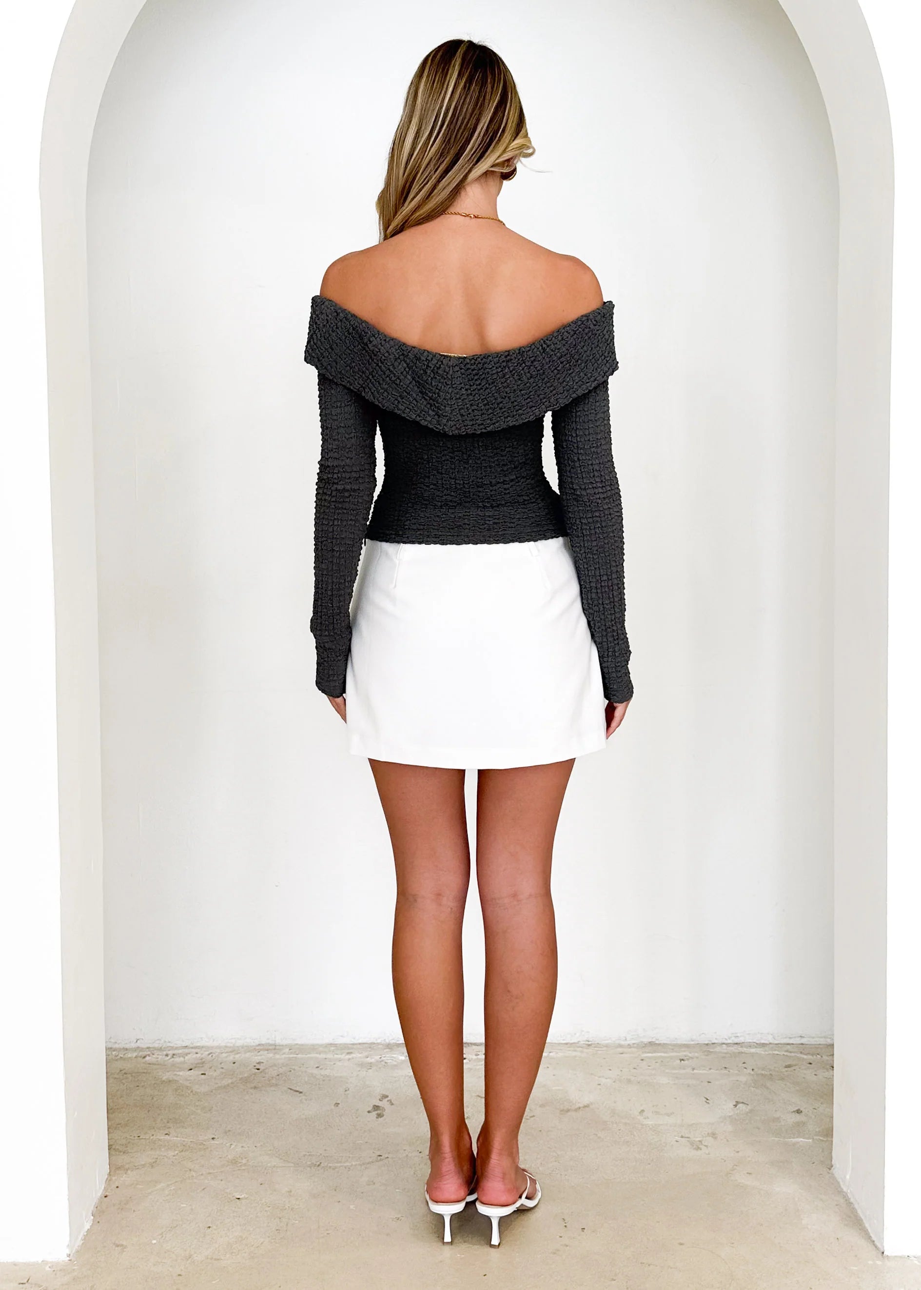 Imcroe Off Shoulder Top - Forest