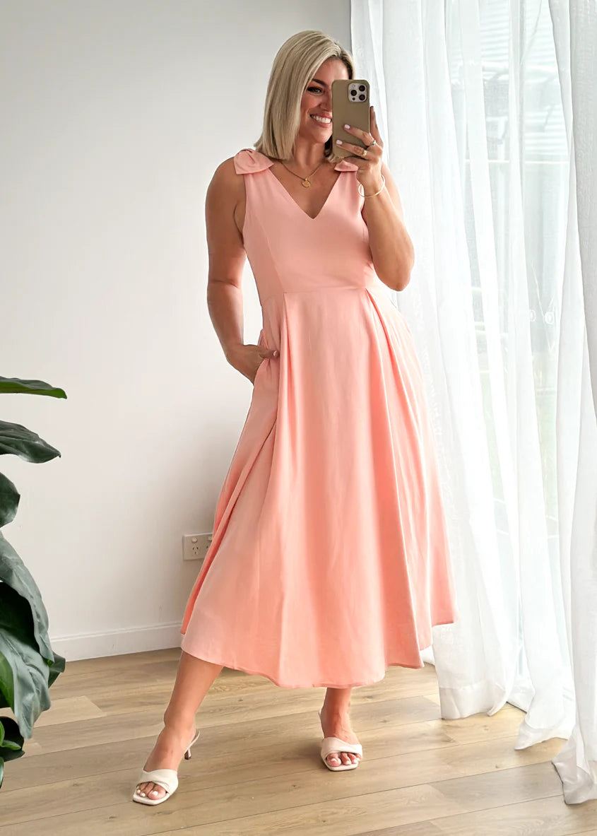 Pacifica Midi Dress - Blush