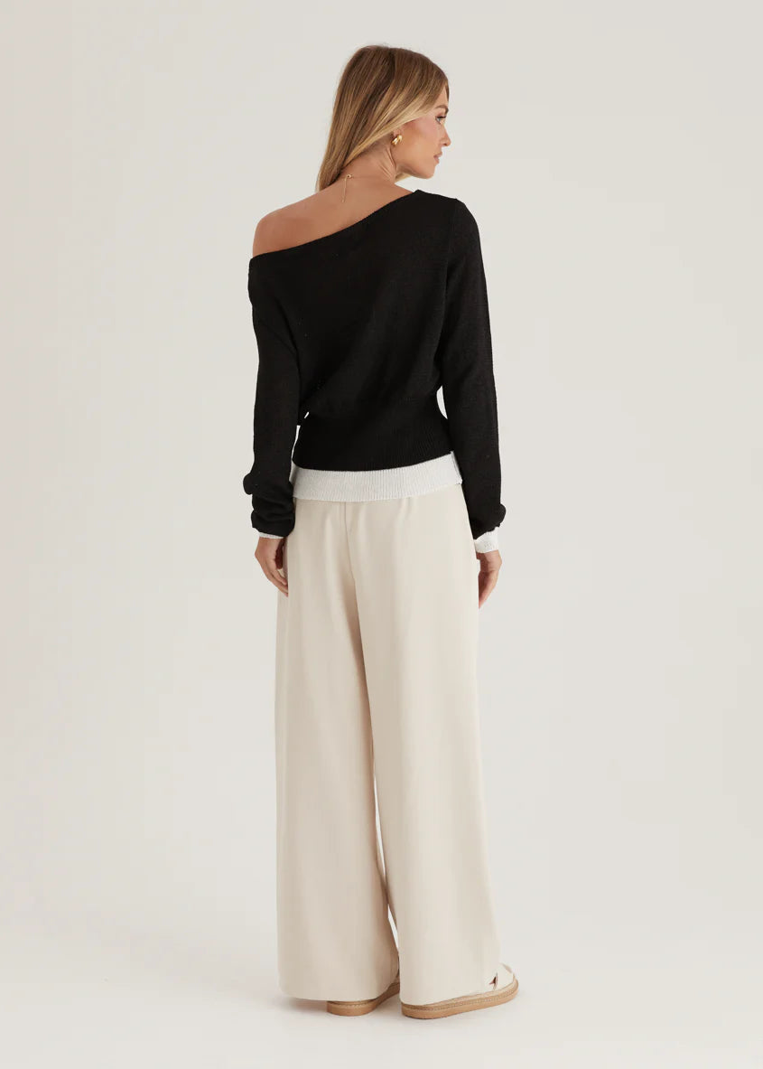 Clovelly Sweater - Black