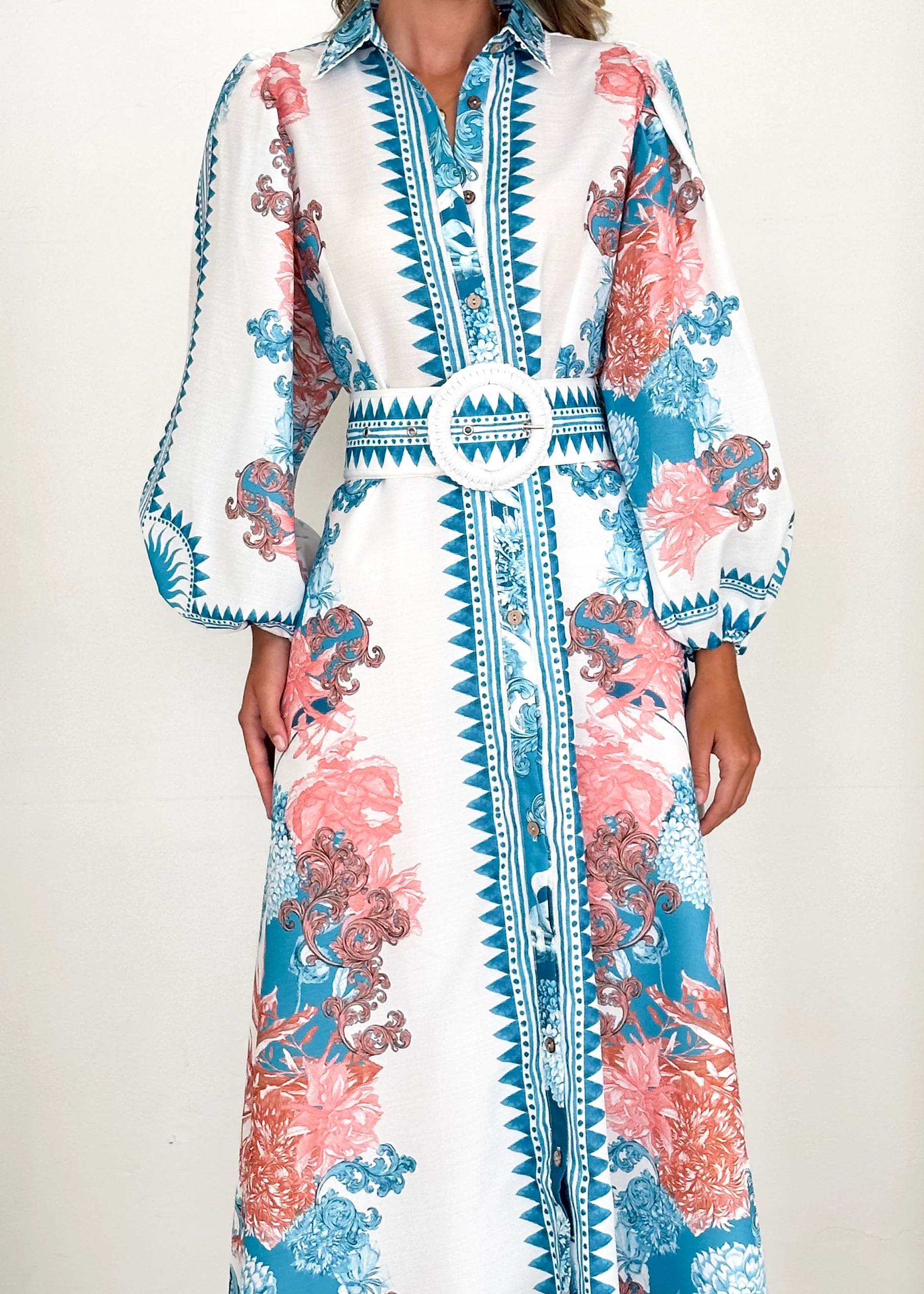 Marabelle Maxi Dress - Coral Sea