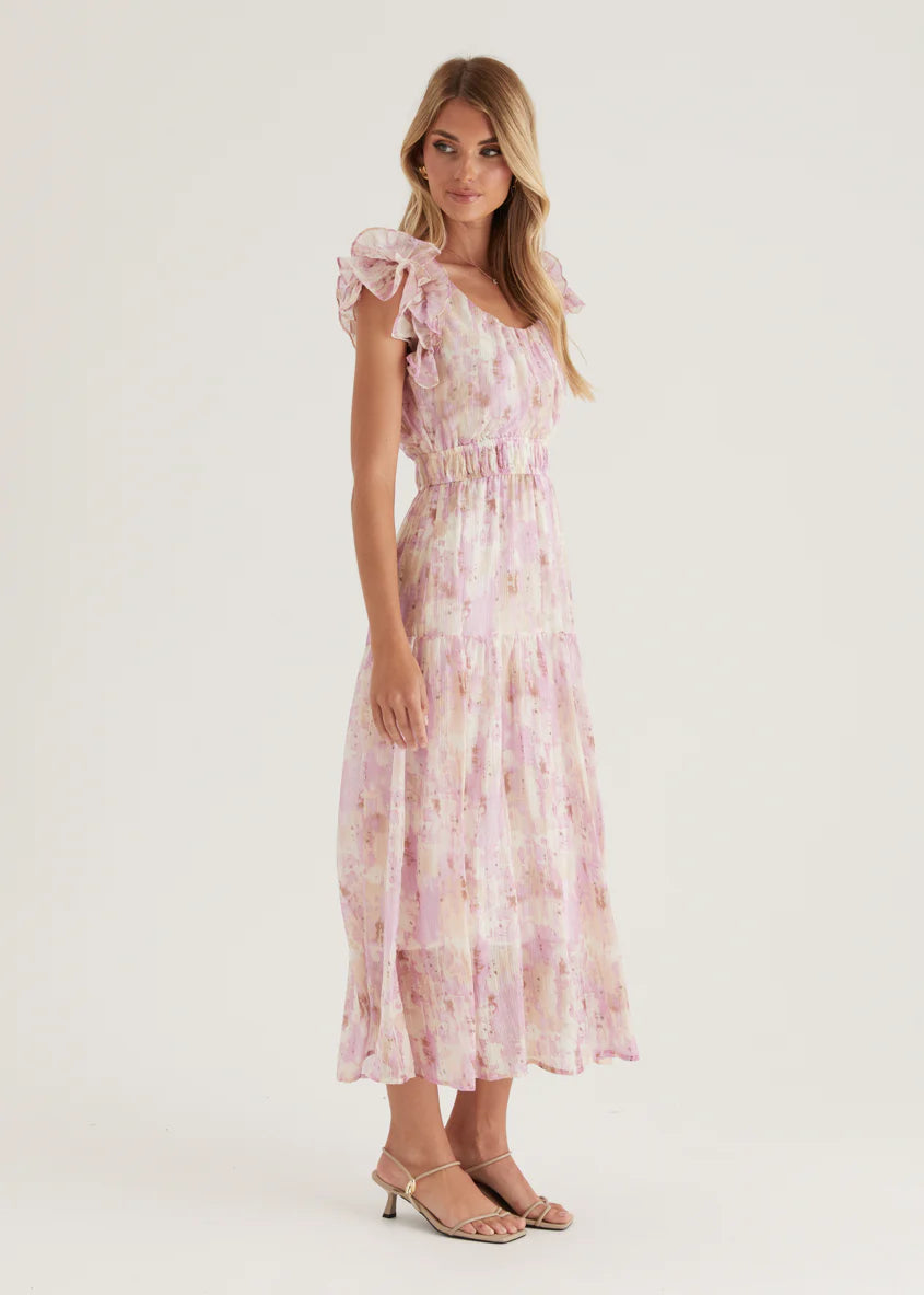 Valentina Maxi Dress - Pink Splash