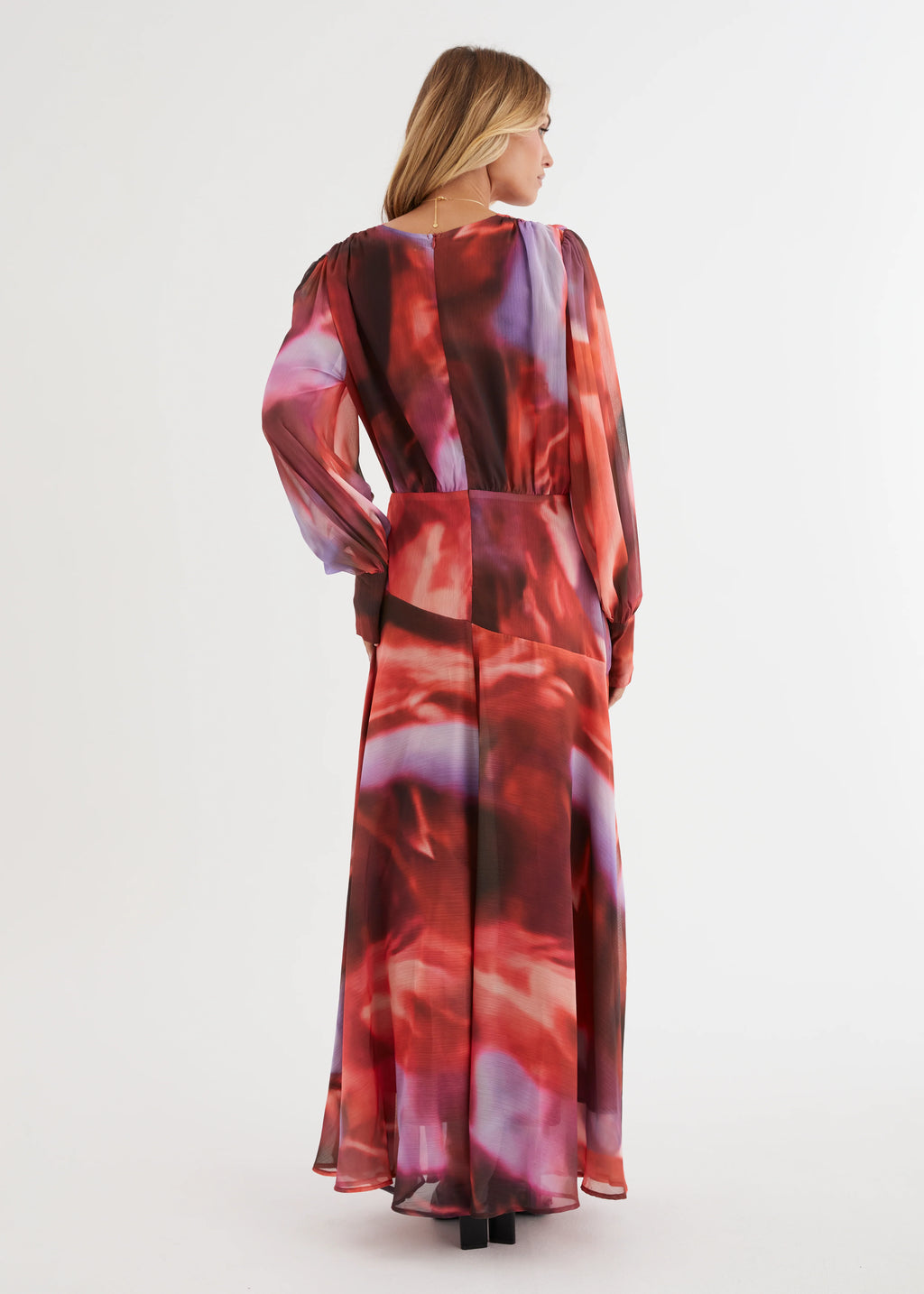 Frida Maxi Dress - Berry Splash