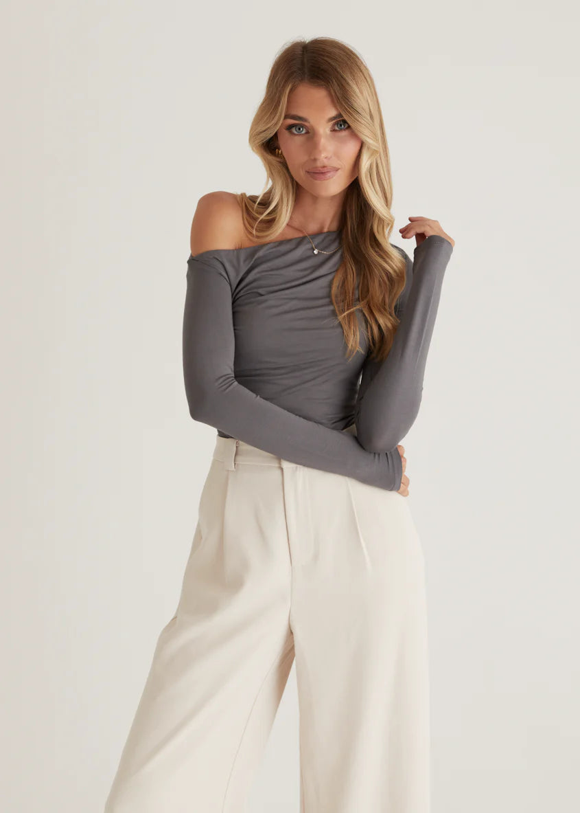 Kaira Top - Charcoal