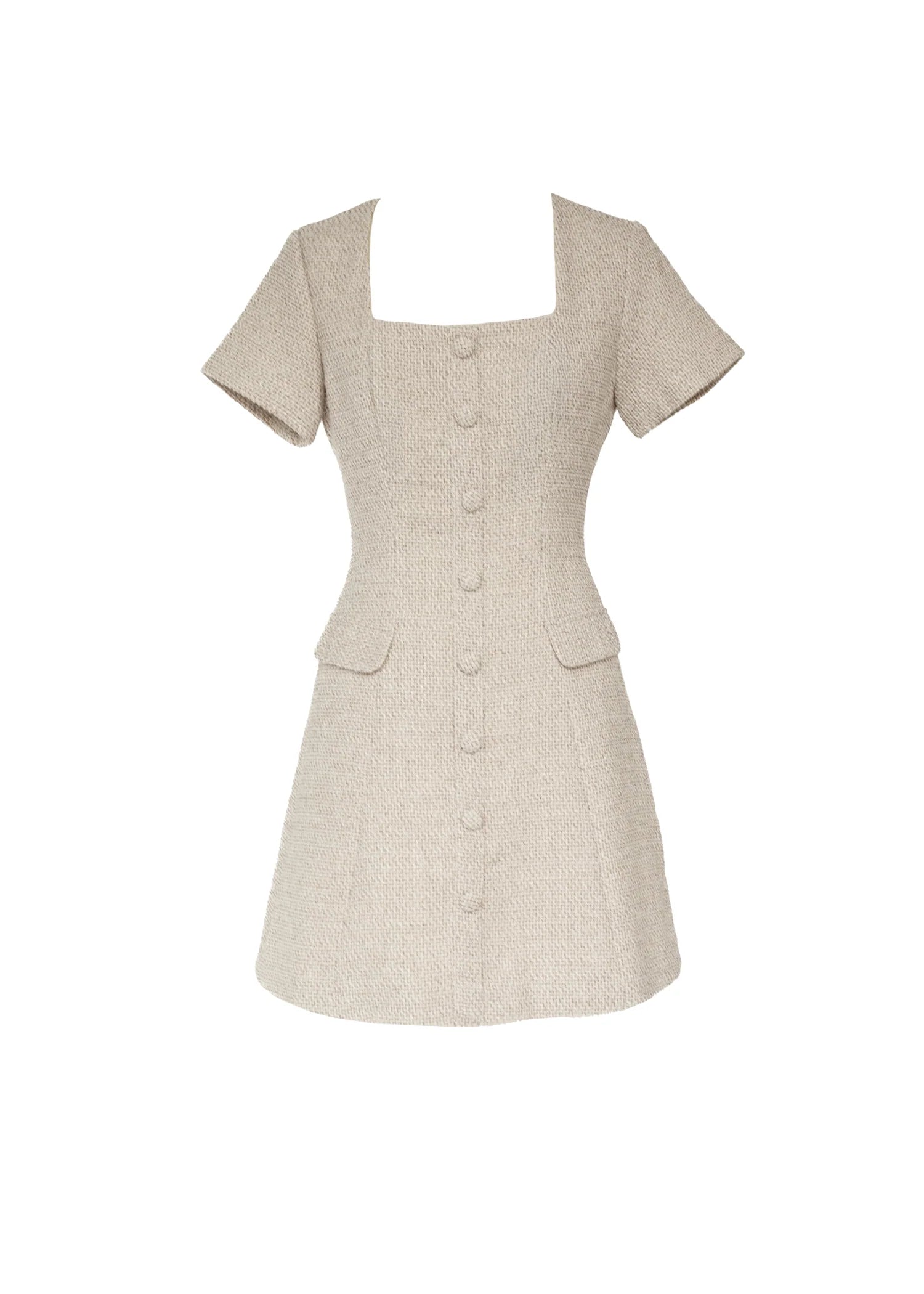 Silvia Dress - Oat Marl