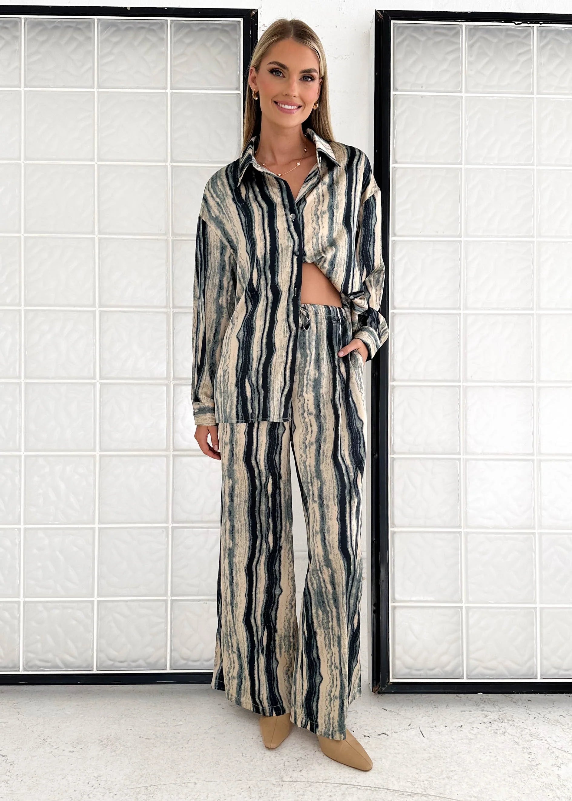 Lanrae Pants - Teal Multi