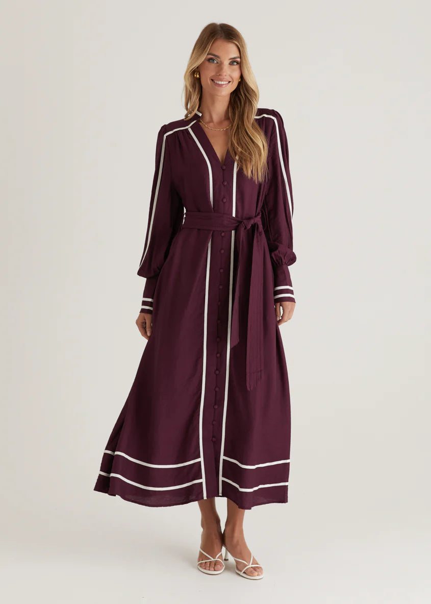 Melody Maxi Dress - Plum
