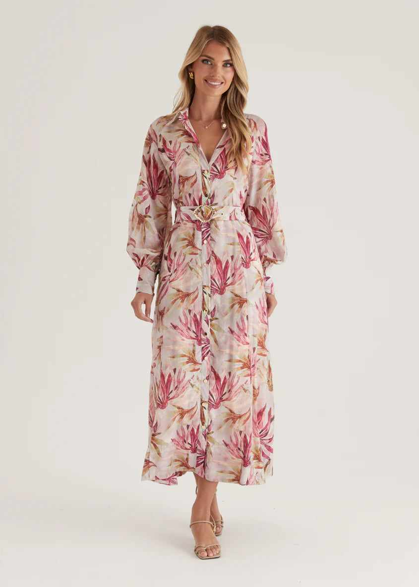Adria Maxi Dress - Plum Floral