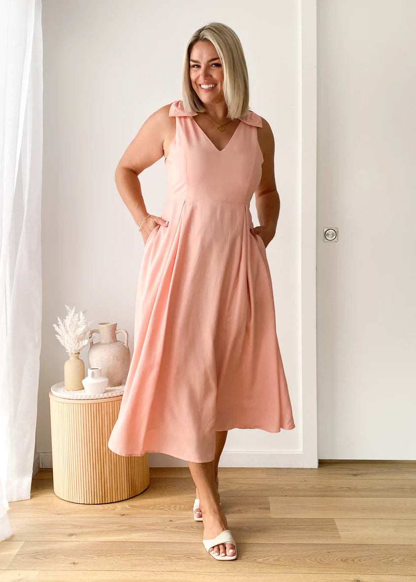Pacifica Midi Dress - Blush