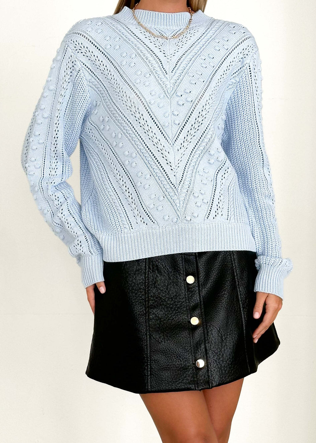 Elyse Sweater - Powder Blue