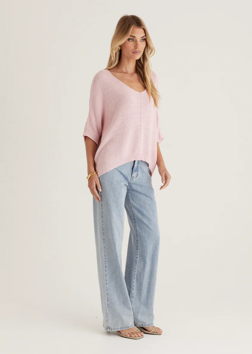 Kameron Knit Top - Blush