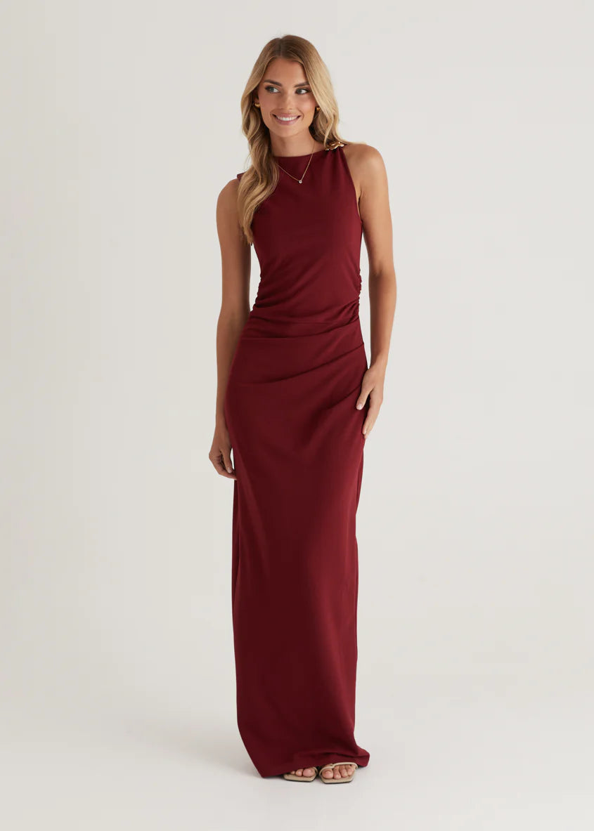 Rosita Maxi Dress - Burgundy