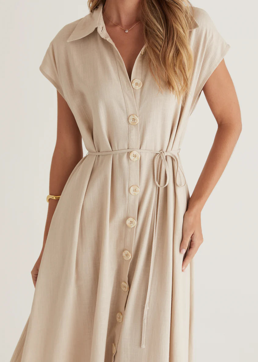 Rococo Maxi Dress - Natural