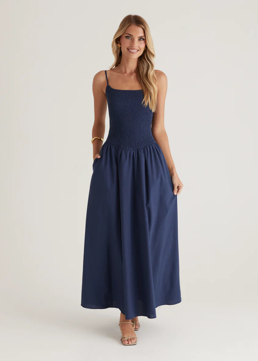 Skye Maxi Dress - Navy