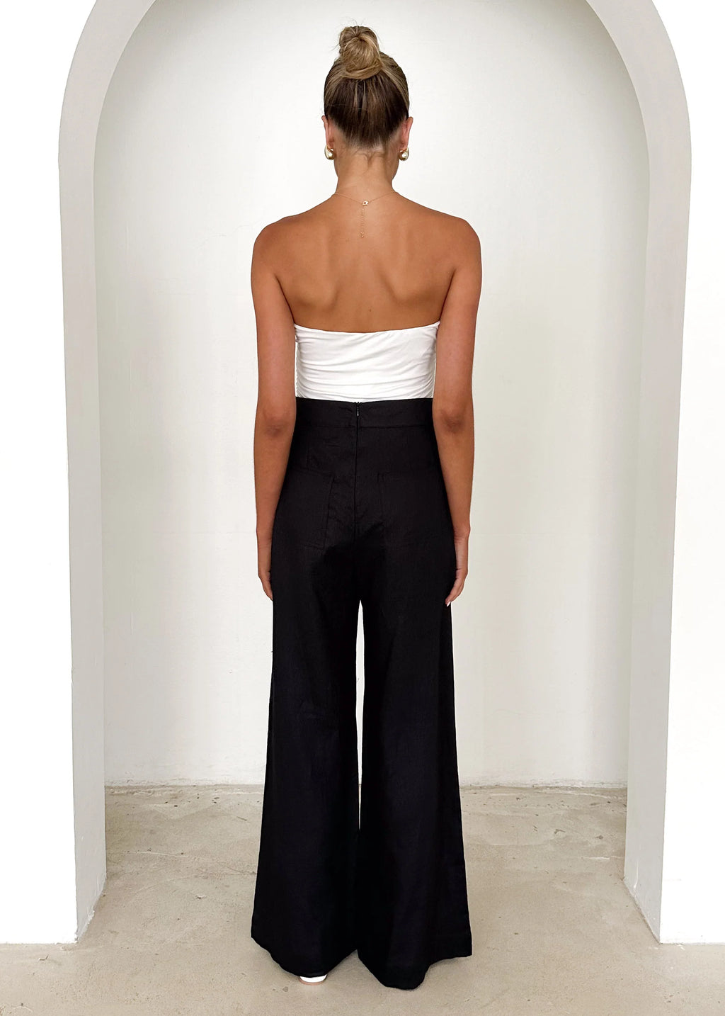 Lilah Linen Pants - Black