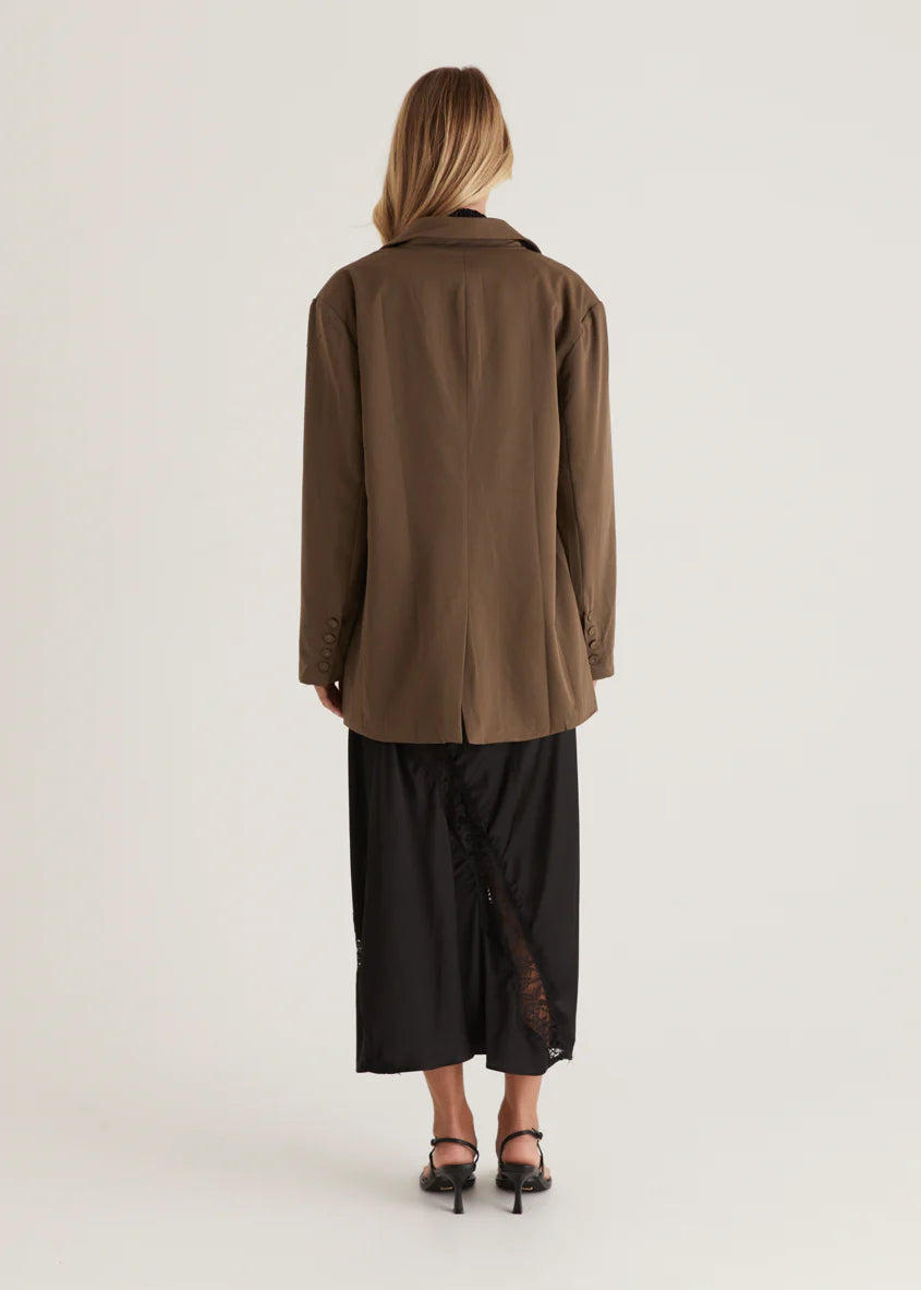 Elara Blazer - Olive