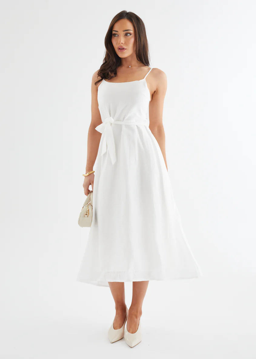 Andrea Midi Dress - Off White