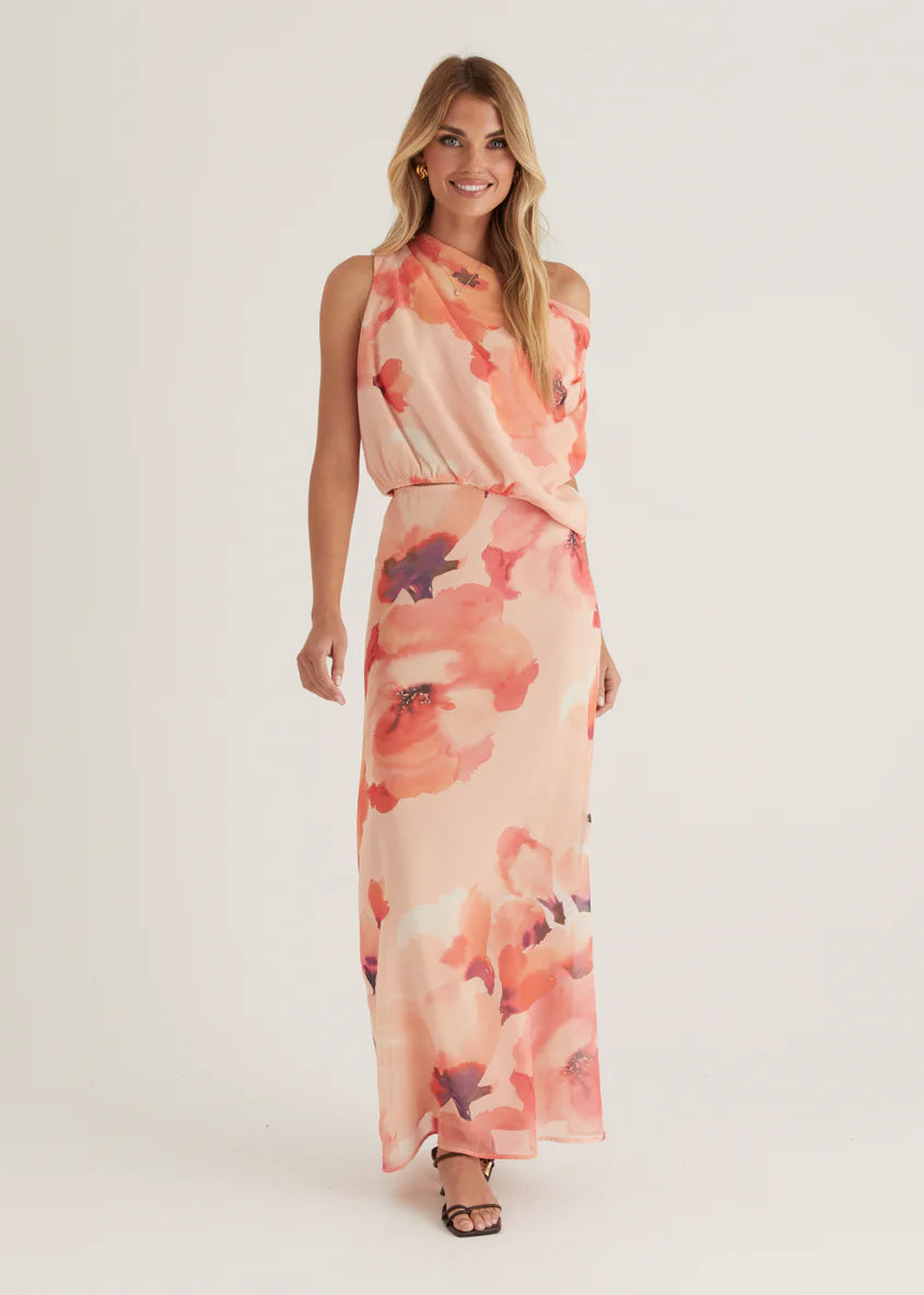 Lilyfield Crop - Peach Floral