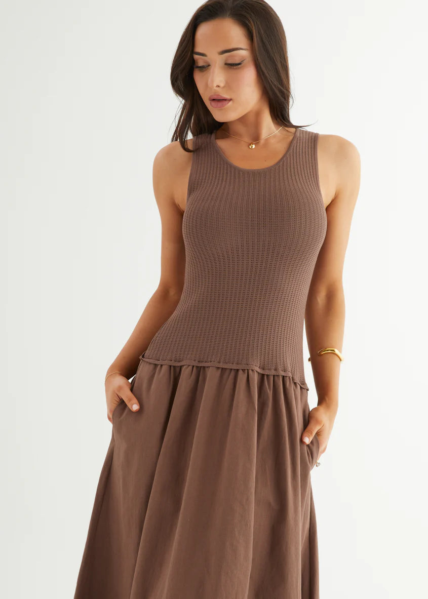 Martine Maxi Dress - Chocolate