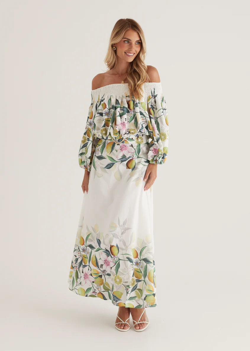 Averie Off Shoulder Top - Limoncello