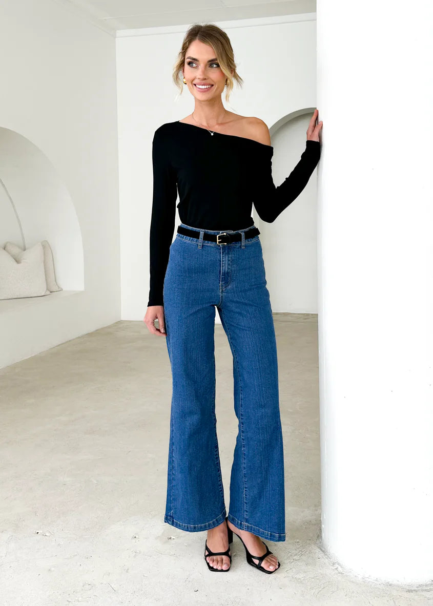 Carmina Stretch Jeans - Mid Blue