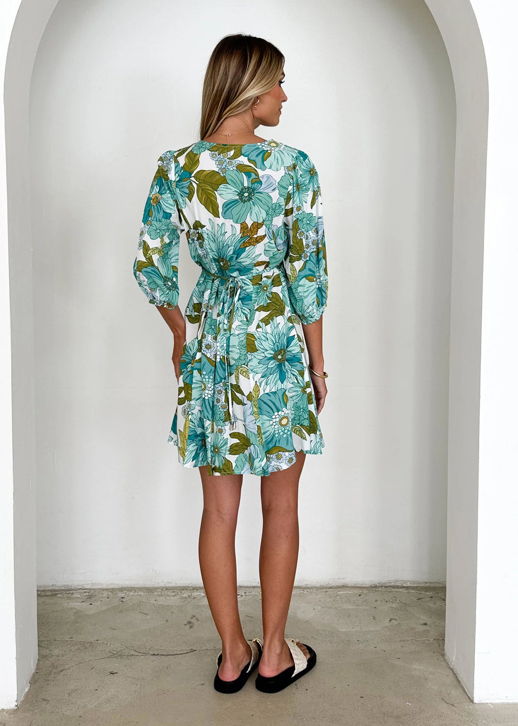 Lenni Dress - Amaya Green