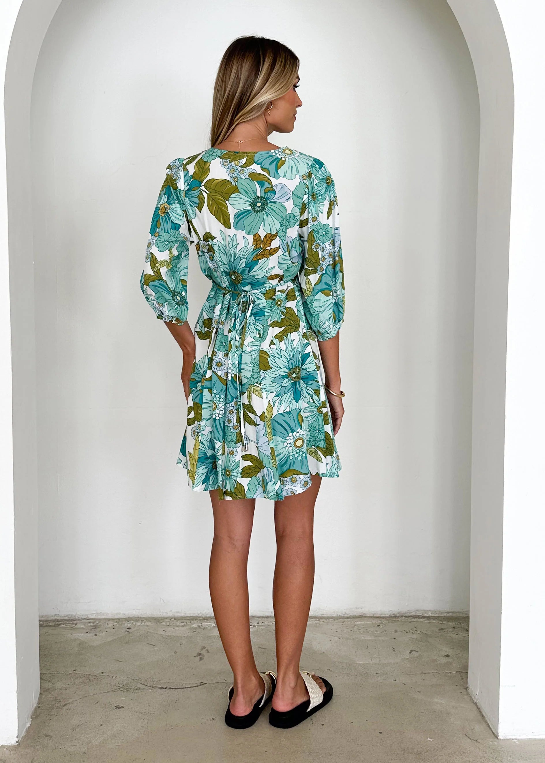Lenni Dress - Amaya Green