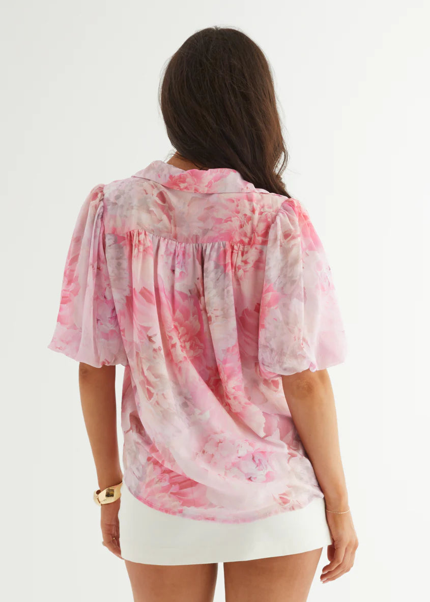 Adalyn Blouse - Pink Floral