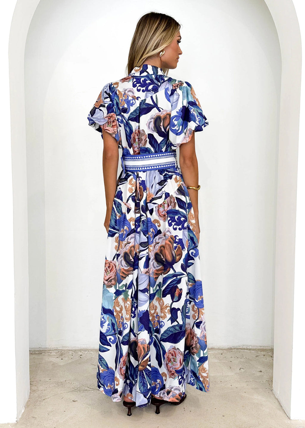Bridgette Maxi Dress - Donatella Azure